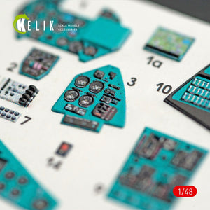 KELIK K48023 MI-24V INTERIOR 3D DECALS FOR ZVEZDA KIT 1/48 – zdjęcie 3