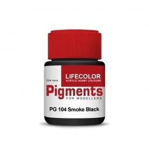 Lifecolor PG104 Powder pigments Smoke black 22ml – imagen 2