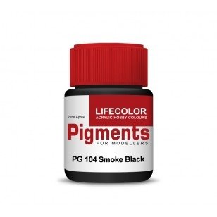 Lifecolor PG104 Powder pigments Smoke black 22ml – imagen 2