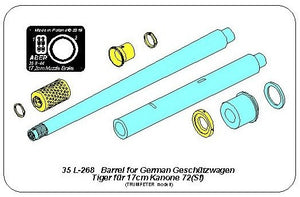 Aber 35L-268 Lufa do niemieckiej armaty samobieżnej 17cm Kanone 72 (Sf) 1/35 – imagen 3