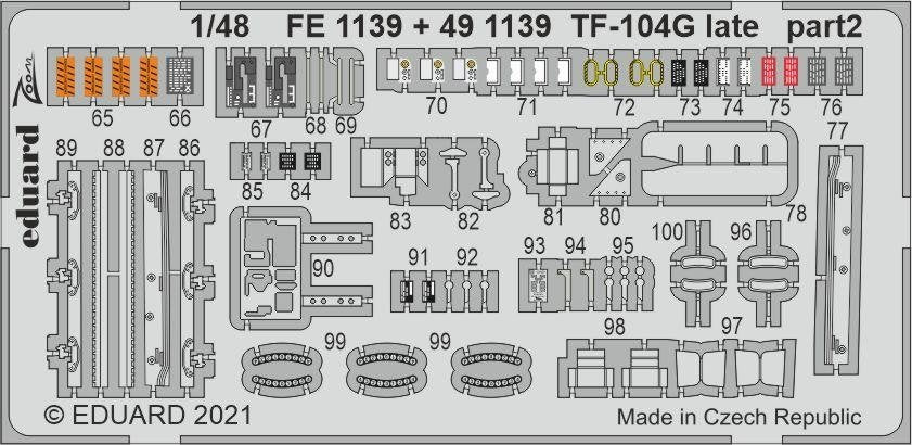 Eduard 491139 TF-104G late for Kinetic Model 1/48 – Bild 3