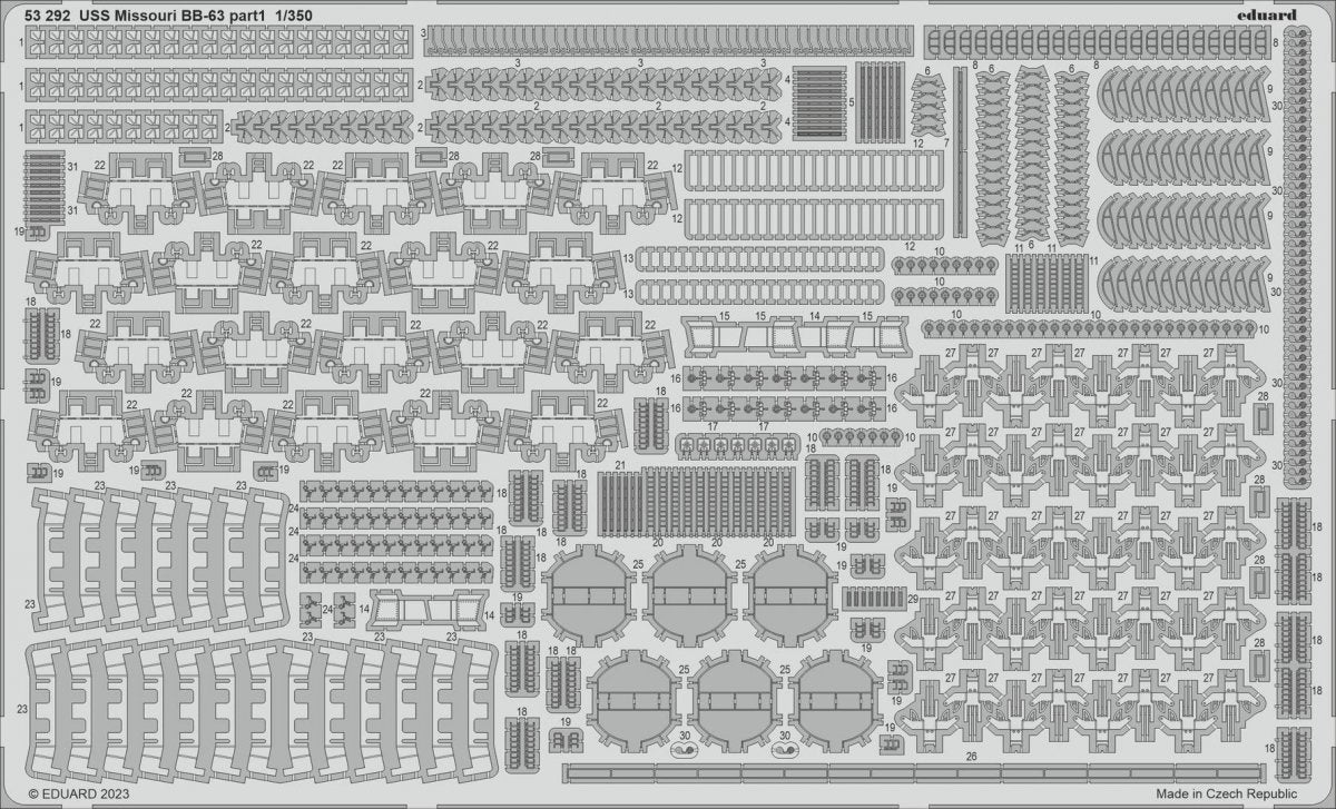 Eduard 53292 USS Missouri BB-63 HOBBY BOSS 1/350