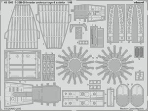 Eduard 481003 B-26B-50 Invader undercarriage &amp;amp; exterior for ICM 1/48