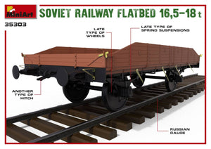 MiniArt 35303 Soviet Railway Flatbed 16,5-18t 1/35 – Bild 3