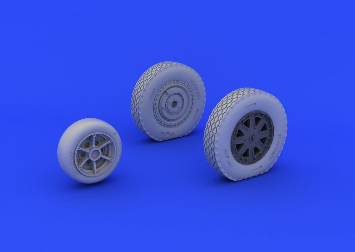 Eduard 648203 P-39 wheels late 1/48 (EDUARD) – immagine 2