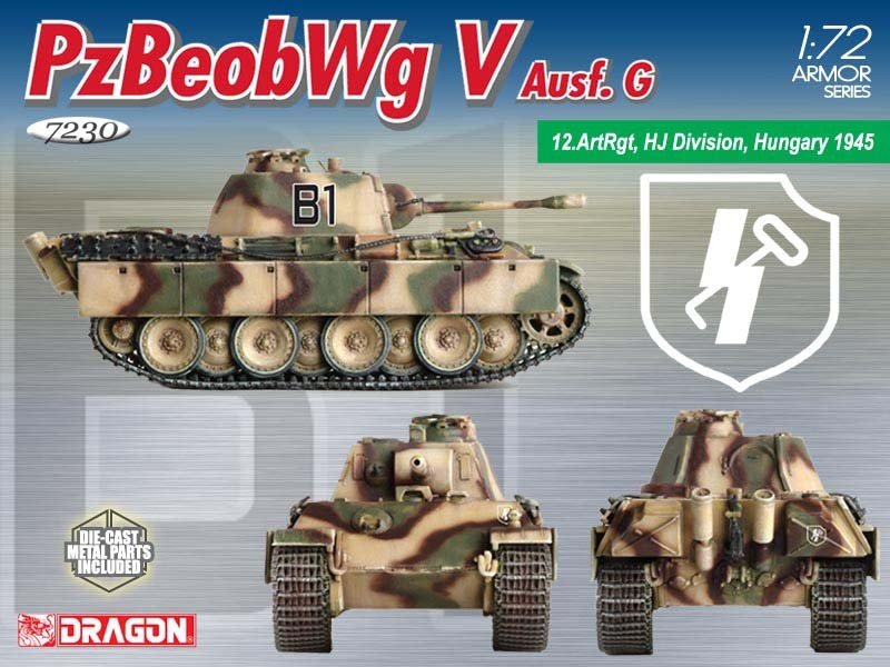 Dragon 7230 PzBeobWg.V Ausf.G 1/72 – zdjęcie 2