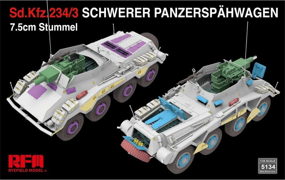 Rye Field Model 5134 Sd.Kfz. 234/3 Schwerer Panzerspahwagen 7.5cm Stummel 1/35 – image 3