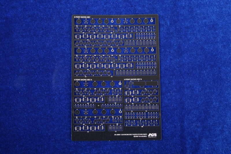 KA Models KA-20001 6&amp;amp;4 POINT RACING SEAT BELT ETCHED PARTS ( pasy bezpieczeństwa ) 1/20 – imagen 2