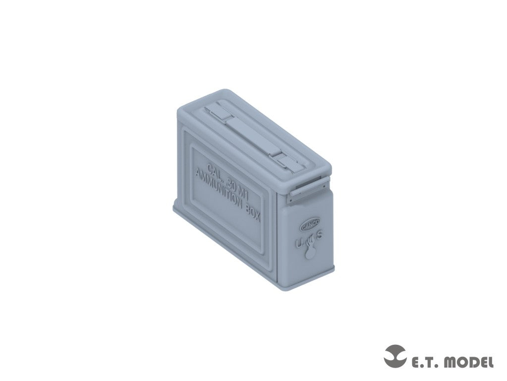 E.T. Model P35-221 WWII U.S.Army M1919 Machine Gun Ammo Box Type.1 1/35 – immagine 4