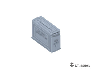 E.T. Model P35-221 WWII U.S.Army M1919 Machine Gun Ammo Box Type.1 1/35 – immagine 4