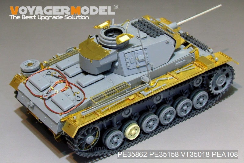 Maquette Voyager PE35862, char allemand Pz.KPfw.III Ausf.L de base de la Seconde Guerre mondiale, pour DRAGON 6387 au 1/35 – image 6