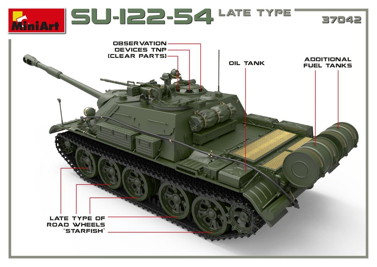MiniArt 37042 SU-122-54 LATE TYPE 1/35 – imagen 6