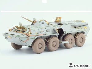 ET Model P35-120 BTR-80/80A APC russe, roues affaissées (larges), pour maquette TRUMPETER au 1/35 – image 3