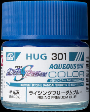 Gunze Sangyo HUG301 Mr. Aqueous Gundam Color - Rising Freedom Blue (Semi-Gloss)