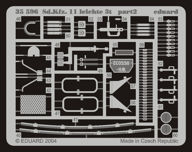 Eduard 35596 Sd. Kfz.11 leichte 3t (AFV CLUB) 1/35 – Bild 2