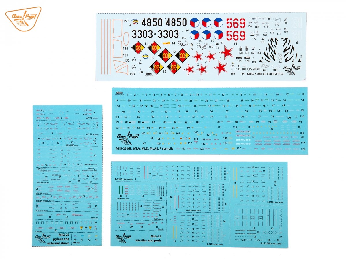 Clear Prop! CP72030 MiG-23MLA Flogger-G EXPERT KIT 1/72 – immagine 46