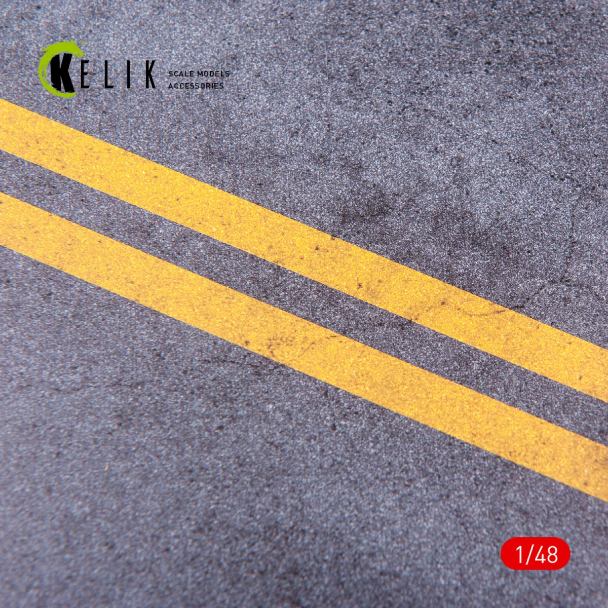 KELIK KS48008 ASPHALT ROAD FOR DRONES OR ANY - ACRYLIC 3 MM (240 X 240 MM) 1/48 – zdjęcie 4