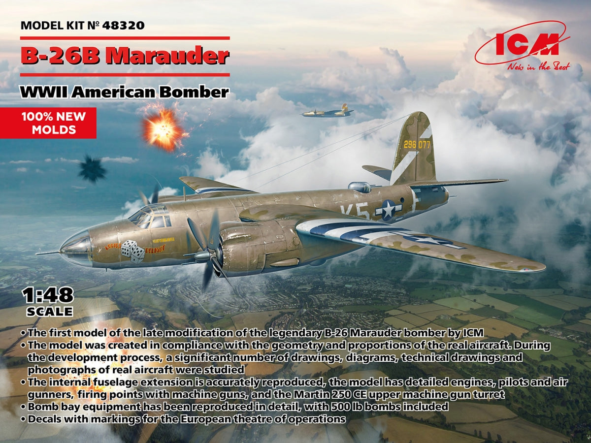 ICM 48320 B-26B Marauder Bombardier américain de la Seconde Guerre mondiale 1/48 – image 2