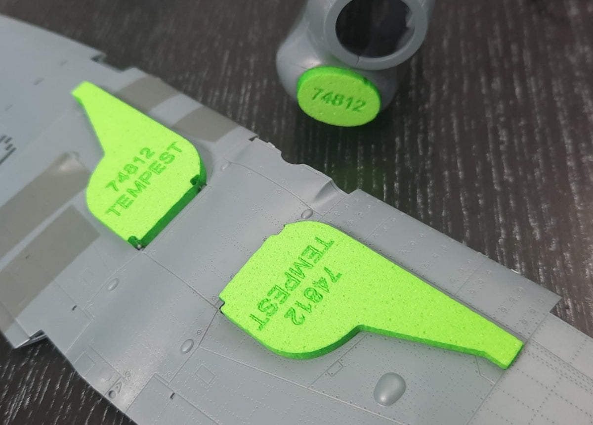 Omask 74812 Tempest Mk.V wheel bay plugs (for Eduard) 1/48 – immagine 2
