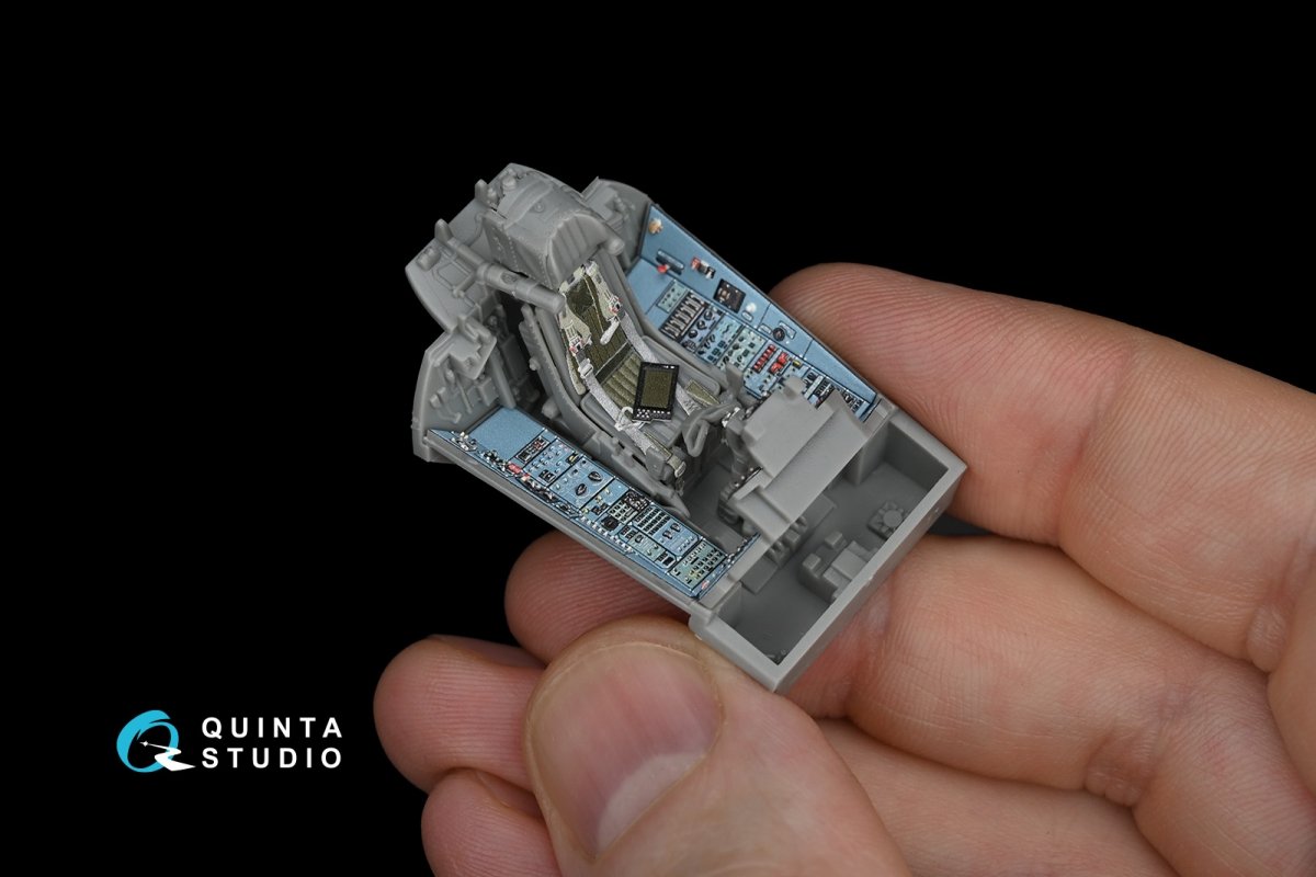 Quinta Studio QD48172 Su-33 3D-Printed &amp;amp; coloured Interior on decal paper (for Kinetic kit) 1/48 – immagine 3