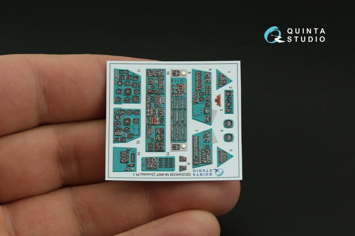 Quinta Studio QD48339 Mi-8MT 3D-Printed &amp;amp; coloured Interior on decal paper (Zvezda) 1/48 – Bild 4
