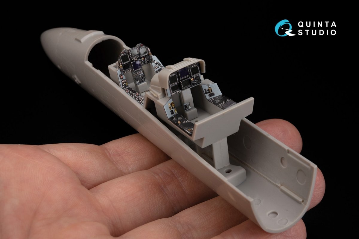 Quinta Studio QD48050 F/A-18F early 3D-Printed &amp;amp; coloured Interior on decal paper (Hasegawa) 1/48 – Bild 7