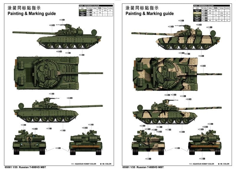 Trumpeter 05581 Russian T-80BVD MBT 1/35 – Bild 3
