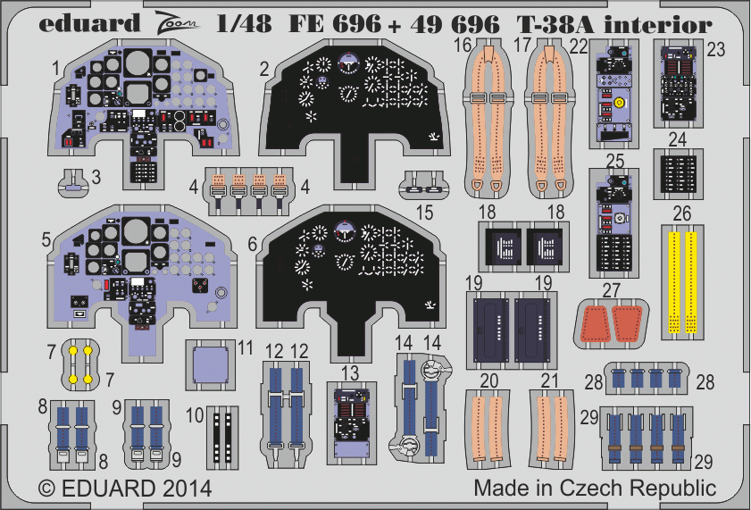 Eduard 49696 T-38A S. A. TRUMPETER 1/48