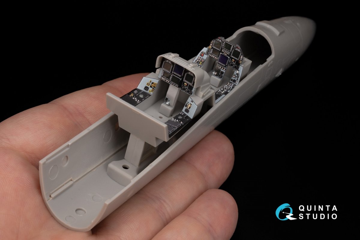 Quinta Studio QD48050 F/A-18F early 3D-Printed &amp;amp; coloured Interior on decal paper (Hasegawa) 1/48 – Bild 8
