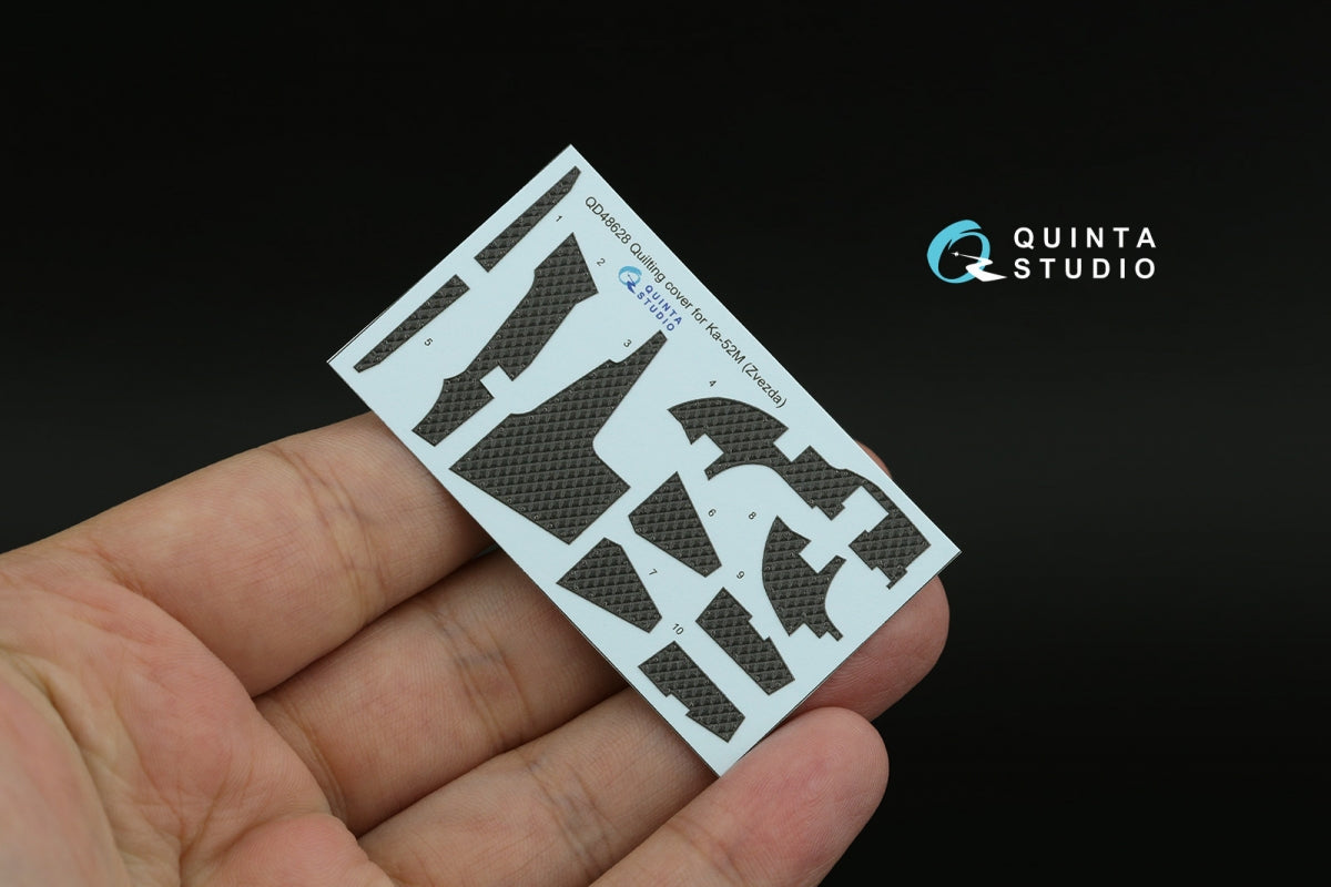 Quinta Studio QD48628 Quilting cover for Ка-52/Ka-52М cockpit (Zvezda/Quinta) 1/48