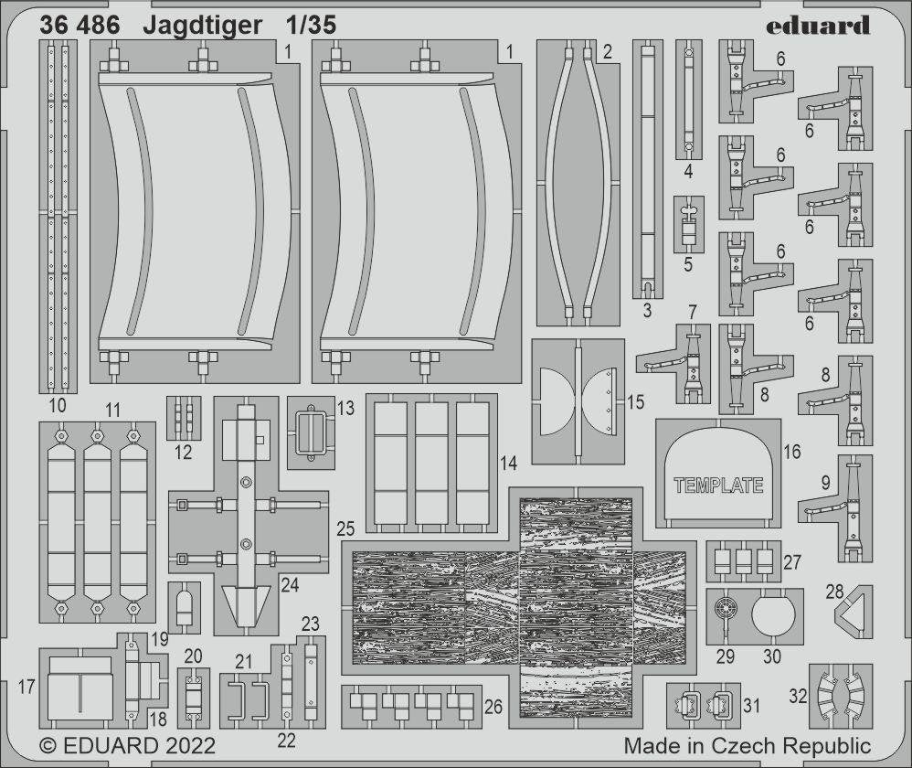 Eduard 36486 Jagdtiger HOBBY BOSS 1/35