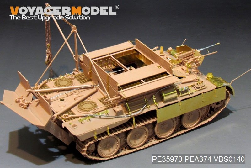 Voyager Model PE35970 WWII German Bergepanther Ausf.A (Late type,Panther G tool holders) Basic For MENG SS-015 1/35 – immagine 10