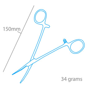 Modelcraft PCL5046 Curved Locking Forceps Jaws (Serrated) (150mm) – Bild 2
