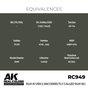 AK Interactive RC949 RLM 81 Ver.2 (appelé incorrectement RLM 83) 17 ml  – image 3