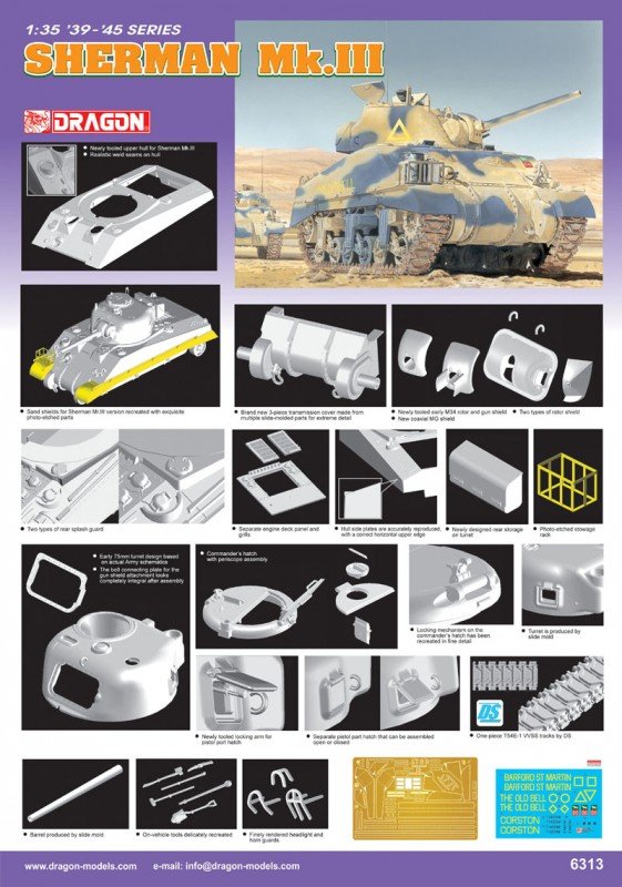 Dragon 6313 Sherman Mk. III 1/35 – image 2