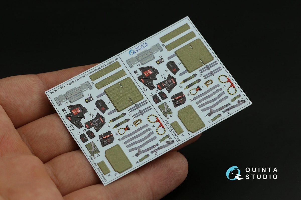 Quinta Studio QR32013 GRU-7A ejection seats F-14A/B (2 pcs) ( Trumpeter ) 1/32 – immagine 11