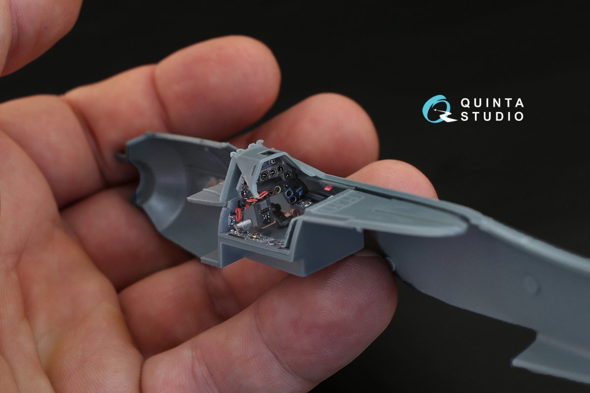 Intérieur imprimé en 3D et coloré sur papier décalcomanie Quinta Studio QD48139 FW 190D-9 (pour kit Eduard) 1/48 – image 6