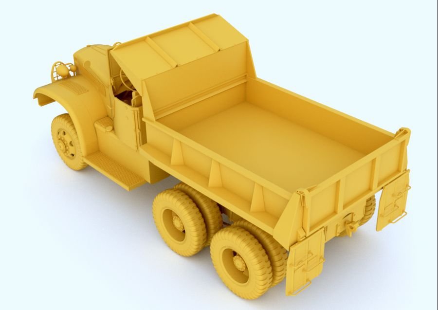 Mirror Model 35806 U.S. Diamond T 972 Dump Truck Late open Cab 1/35 – zdjęcie 4