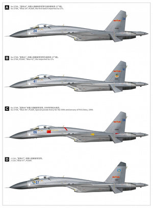 Great Wall Hobby S4818 Su-27 Flanker-B 30th Anniversary Service in China 1/48 – imagen 4