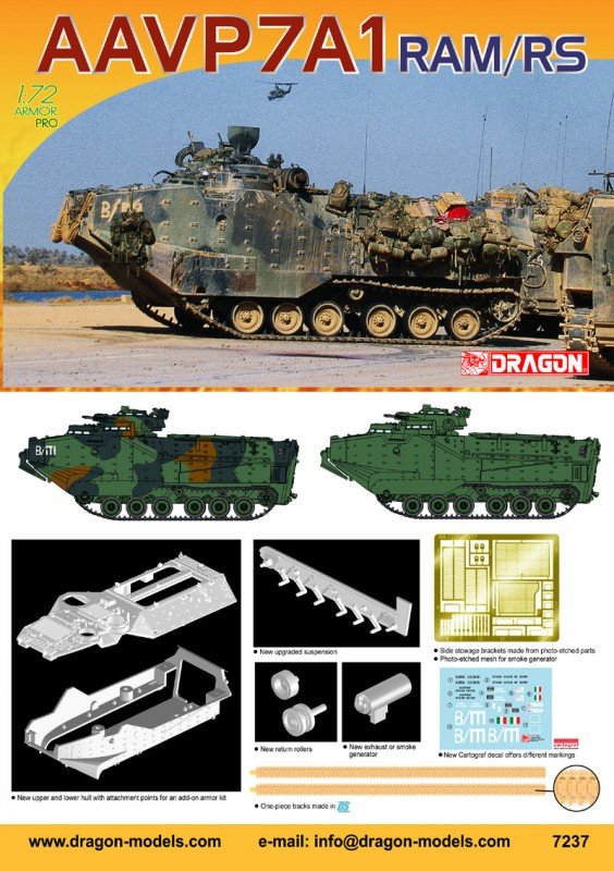 Dragon 7237 AAV-7 UPGRADE 1/72 – Bild 2