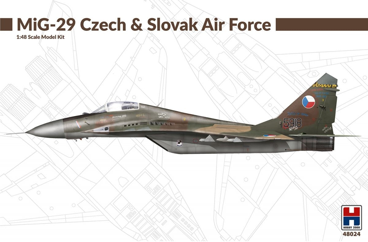 Hobby 2000 48024 MiG-29 Czech &amp;amp; Slovak Air Force ( ACADEMY + CARTOGRAF + MASK ) 1/48