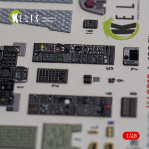 KELIK K48018 A-10C &amp;quot;Thunderbolt II&amp;quot; interior 3D decals for Italeri kit 1/48 – immagine 3