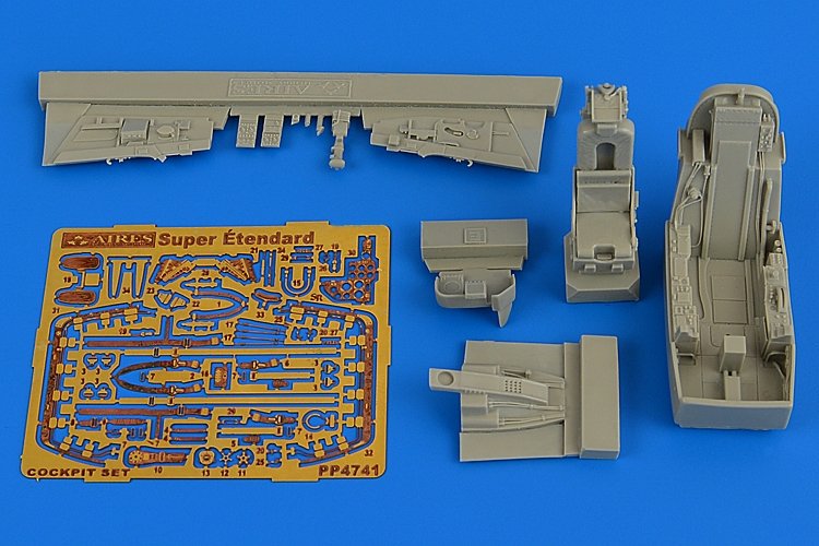 Aires 4741 Super Etendart SUE cockpit set 1/48 KINETIC