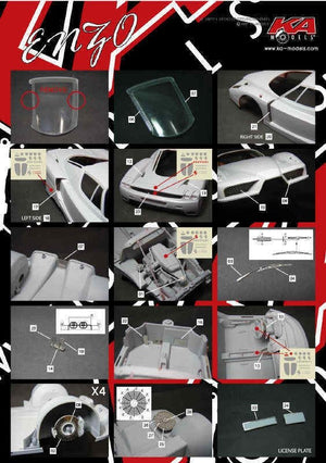 KA Models KE-24017 Ferrari Enzo Photo-Etched Upgrade 1/24 – Bild 2