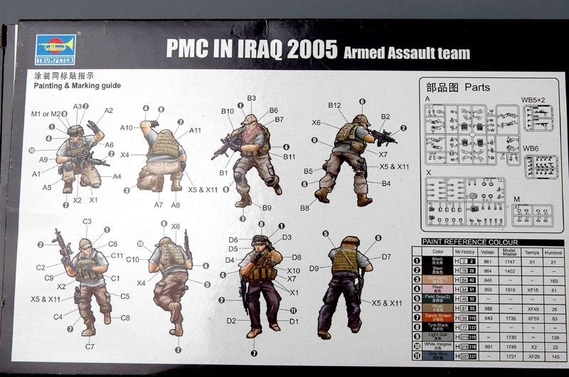 Trumpeter 00419 PMC in Iraq 2005-Armed Assault Team 1/35 – immagine 4