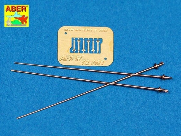 Antennes allemandes Aber 72A01 de 2 m x3 pièces 1/72