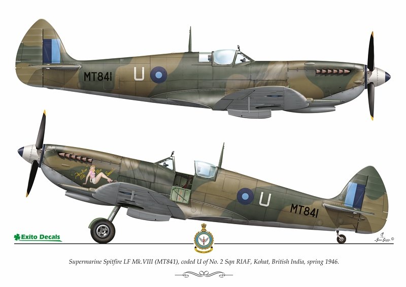 Exito ED72003 DECALS Sexy Spitfires - Supermarine Spitfire LF Mk Vb - VIII - IXe 1/72 – immagine 4