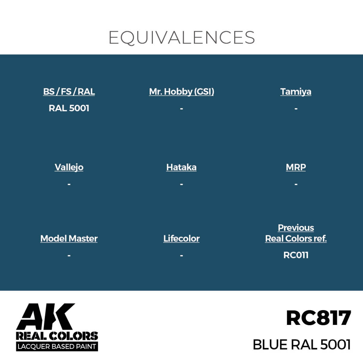 AK Interactive RC817 Blue RAL 5001 17 ml – immagine 3
