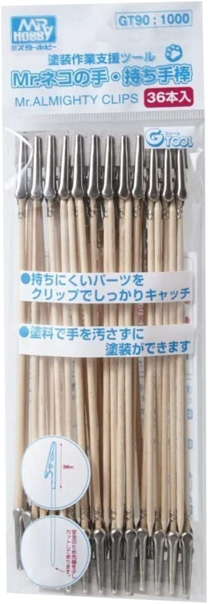 Mr. Hobby GT-90 Mr. Almighty Clip Stick - 36 pièces