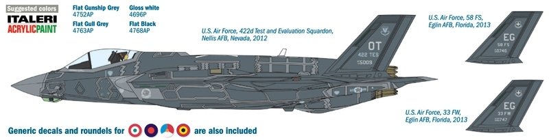 Italeri 1331 F-35A Lighting ll 1/72 – zdjęcie 3